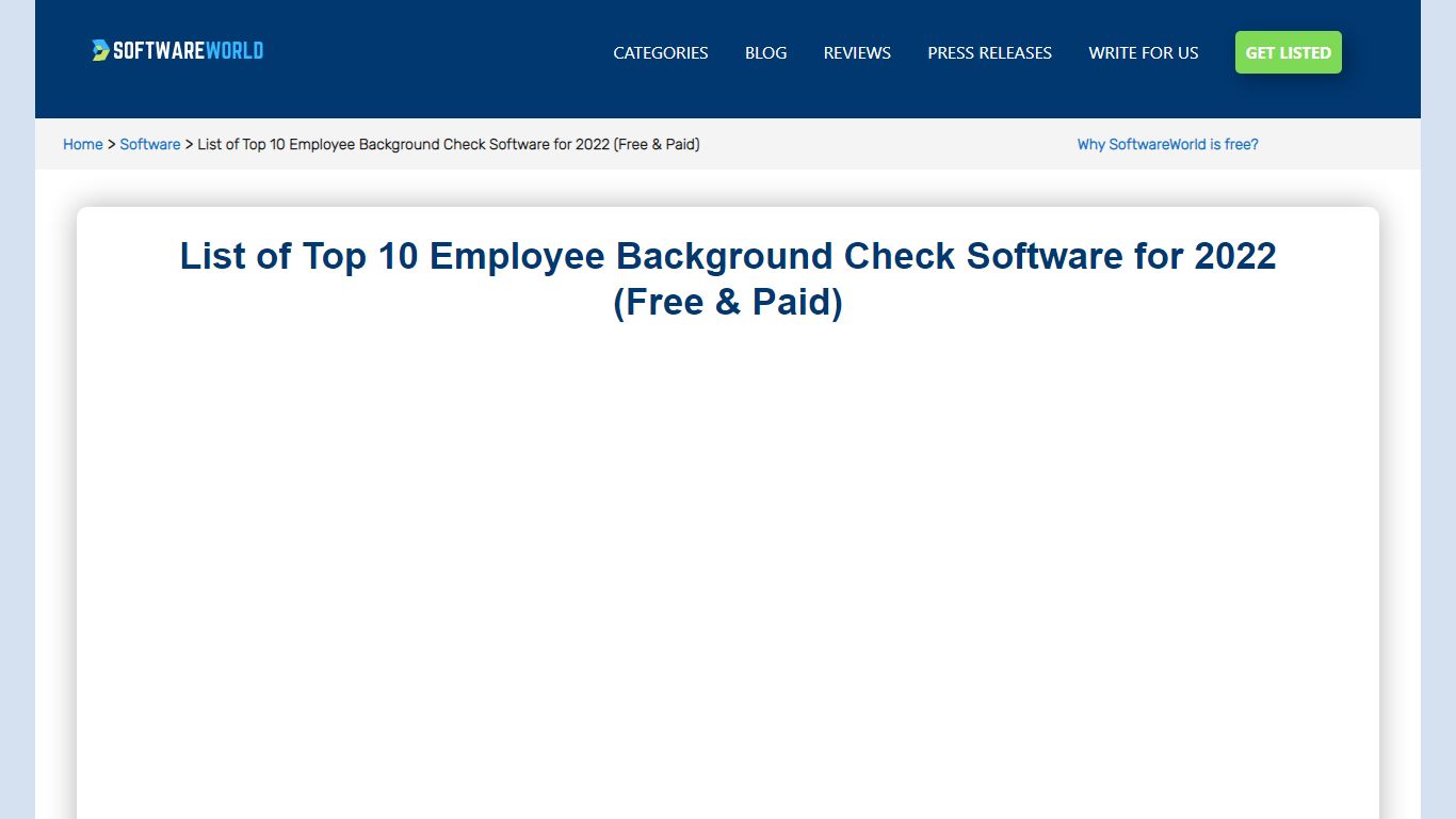 List of Top 10 Employee Background Check Software for 2022 (Free & Paid)